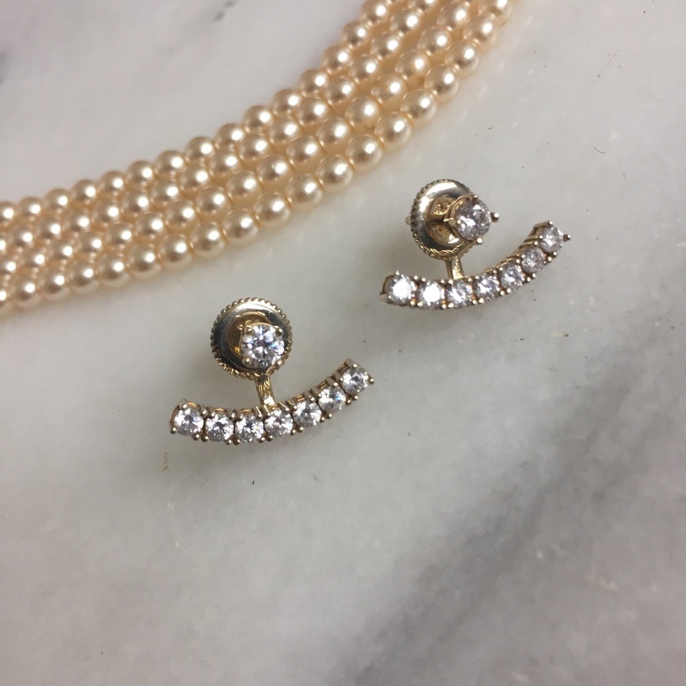 Studs With Ear Jackets - image 1